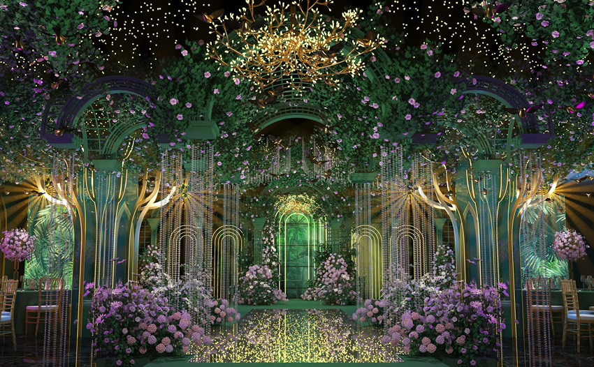 石林奇妙森林婚礼堂效果展示
